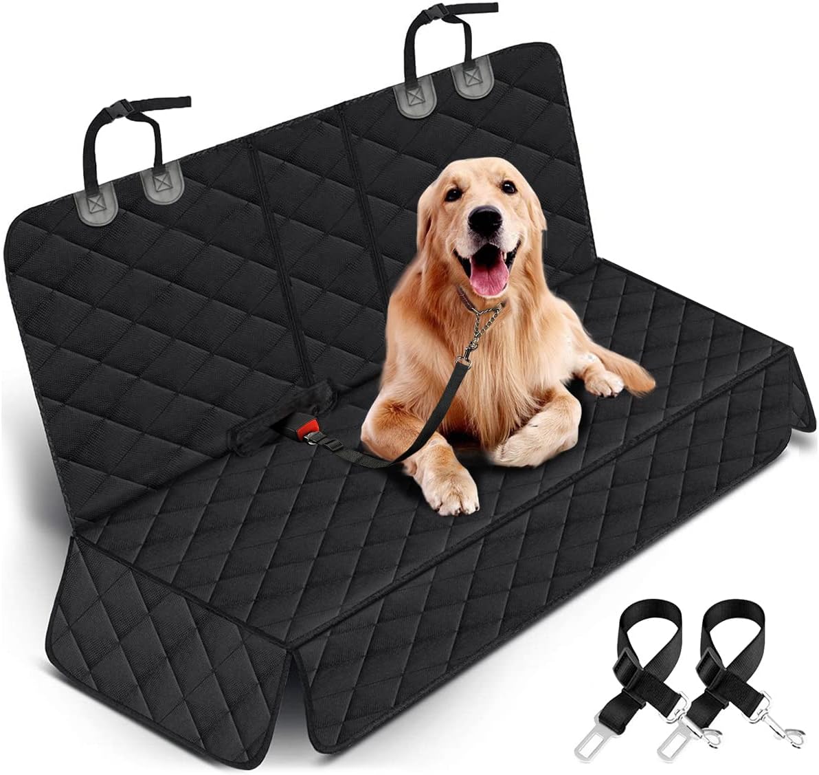 Dog Car Seat Cover – Waterproof Back Seat Protector with Armrest Access | Fits Cars, Trucks & SUVs